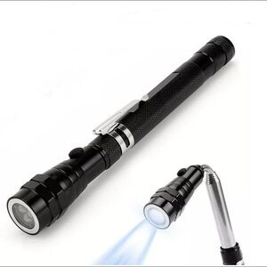 NIB Bundle of 2 Telescopic Magnetic Pick Up Tools with Light